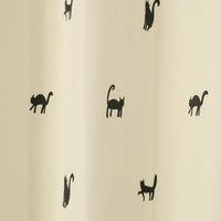 ユニベール ブラックキャット2 遮光カーテン 1000×1350mm ブラック 4548654771991  1セット（厚地カーテン2枚）（直送品）