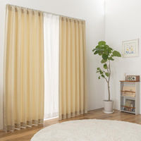 ユニベール イーナ 遮光・レースカーテンセット 各2枚 1000×1350mm ベージュ 4548654891019 1セット(4枚入)（直送品）