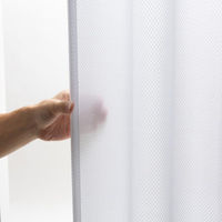 ユニベール サーブル レースカーテン 1500×1330mm ホワイト 4548654895277  1枚（直送品）