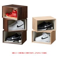 【軒先渡し】朝日木材加工 スニーカーボックス・コレクションケース ナチュラル LFM-2040BX-NA 1台（直送品）