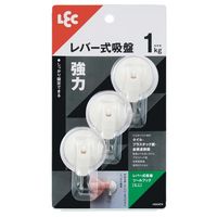 レック レバー式吸盤ツールフック（ミニ） 耐荷重1kg H00474 1パック（3個）