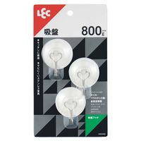 レック 吸盤フック 耐荷重800g H00489 1パック（3個）
