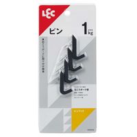 レック ピンフック ブラック 耐荷重1kg H00402 1パック（4個）