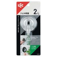 レック ジェル吸盤ツールフックワイド（中） 強力密着 ザラザラ壁対応 耐荷重2kg H00482 1セット（5個）