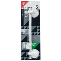 レック レバー式吸盤5連フック（可動式） 耐荷重5kg（1本1kg） H00480 1セット（5個）