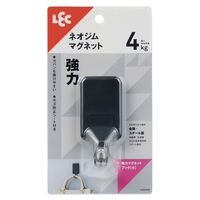 レック 強力マグネットフック（大） ブラック 耐荷重4kg H00419 1個