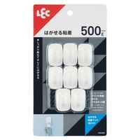 レック はがせる粘着フック 耐荷重500g H00464 1セット（40個：8個×5）