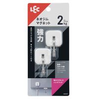 レック 強力マグネットハングフック ホワイト スイング式 耐荷重2kg H00417 1セット（10個：2個×5）