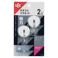 レック 強力マグネットフリーフック スイング式 耐荷重2kg H00418 1セット（10個：2個×5）