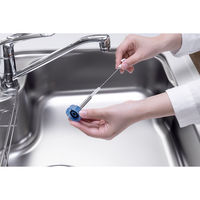 サンコー びっくりフレッシュ 水飲み ボトル洗い ロング グレー BA-88 抗菌 日本製 ペット用 給水 クリーナー そうじ 掃除 1個（直送品）