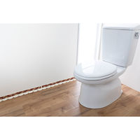 サンコー 便器すきまテープ 4枚入 レンガ KX-09 ずれない 貼るだけ 汚れ防止 日本製 消臭 洗える 8×長さ58cm（直送品）