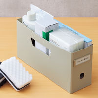 リヒトラブ Roomy ボックスファイル＜ロータイプ＞ A4 2/3 ベージュ F290-16 1セット（10冊）