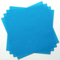 トーヨー 単色おりがみ　17.6ｃｍ　みず 100枚入 065136 1袋