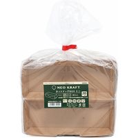 シモジマ 食品箱 ネオクラフト ホットドッグボックス ミニ クラフト 004248029 1束(20枚)