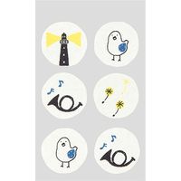 デザインフィル 封筒 しあわせ 6枚入 青い鳥柄 20466006 1冊