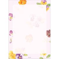 デザインフィル メモ カントリータイム 80枚入 花柄 91802108 1冊