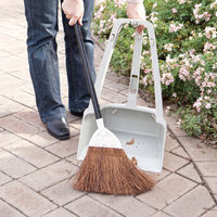 テラモト シダホーキ 短柄 屋外用 ほうき CL3880000　1本