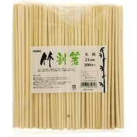 シモジマ ヘイコー竹割箸 天削 21cm 004636340 1束(100膳)