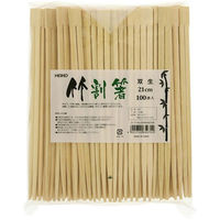 シモジマ ヘイコー竹割箸 双生 21cm 004636338 1束(100膳)