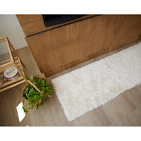 スミノエ HOMERUG 洗える ラグ トビー 450×2400mm アイボリー 4549781297156 1枚（直送品）