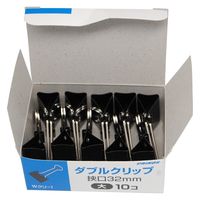 日本クリノス ダブルクリップ 大 32mm Wクリ-1 1セット(1箱(10個)×10)