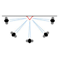 セーフラン安全用品 蓄光V型標識 消火栓↓ 300x310mm J2546 1個
