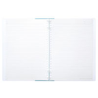 コクヨ キャンパスノートのように使えるバインダー（2×2リング） B5 26穴 ネイビー ルーNP704DB 1セット（5冊）