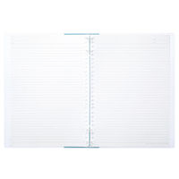 コクヨ キャンパスノートのように使えるバインダー（2×2リング） B5 26穴 ライトブルー ルーNP704LB 1セット（5冊）