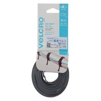 VELCRO ベルクロ ジザイ結束ベルト薄型 1.27×38cm 黒+グレー 94257 1セット(30本:黒15本、