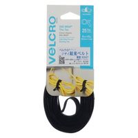 VELCRO ベルクロ ジザイ結束ベルト薄型 1.27×20cm 黒 90927 1セット(25本入)