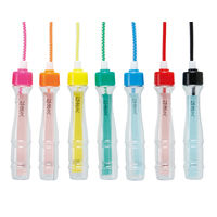 銀鳥産業 ビーズなわとびお徳用パック 持ち手ネーム入れタイプ 桃 1袋（20本入）