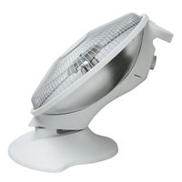 パラボラハロゲンヒーター床置ホワイト 800W、400W PH-802 1個