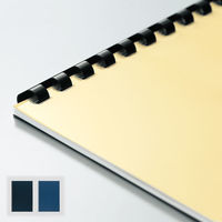 カール事務器 コームリング製本カバー ハード ブルー TC-51-B 1袋