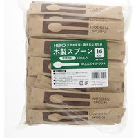 シモジマ 木製スプーン 160mm未晒紙完封 004514116 1袋(100本)