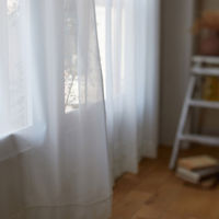 スミノエ DESIGNLIFE レースカーテン ブロンシェ ナチュラルホワイト AS-V2100-120114NW １セット(2枚入)（直送品）