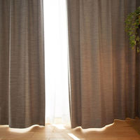スミノエ DESIGNLIFE カーテン オフト ブラウン AS-V2102-140150BR １セット(2枚入)（直送品）