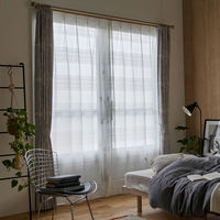 スミノエ DESIGNLIFE レースカーテン ローヌ ナチュラルホワイト AS-V2106-200114BL １セット(2枚入)（直送品）