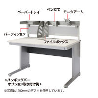 サンワサプライ Aデスク用ハンギングバー 幅1000×奥行56×高さ665mm ALD-HG100 1個（直送品）