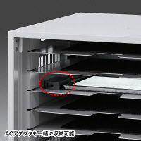 サンワサプライ タブレット収納保管庫（10台収納） 幅500×奥行510×高さ1000mm CAI-CAB23 1台（直送品）