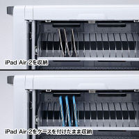 サンワサプライ iPad・タブレットトロリー（48台収納） 幅901×奥行542×高さ926mm CAI-CAB24 1台（直送品）