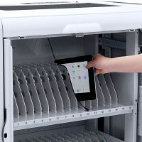 サンワサプライ iPad・タブレットトロリー（32台収納） 幅820×奥行552.6×高さ927.2mm CAI-CAB32 1台（直送品）