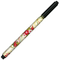 あかしや 友禅和紙ペンケースセット 四季の花束（白） AW01S-WH 1個（直送品）