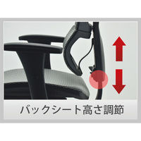 【軒先渡し】エルゴヒューマン スマート オフィスチェア エラストメリックメッシュ 肘付 レッド EHS KM12 1脚（直送品）