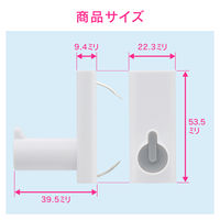カクダイ 石膏ボード用フック(グレー) GA-ME001 1個