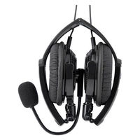 バッファロー 両耳ヘッドバンド式ヘッドセット/ＵＳＢ接続/折りたたみタイプ/マイク搭載/BSHSUH13BK 1台（直送品）