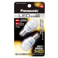 パナソニック LED小丸電球 0.5W 2個入(電球色相当) LDT1LHE122T 1個