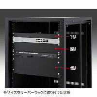 サンワサプライ ブランクパネル(4U) CP-SVBP4UBKN 1台（直送品）