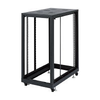 サンワサプライ 19インチサーバーラック パネルなし（24U） CP-SVN2410NPBK 1台（直送品）