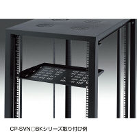 サンワサプライ EIA用スリット付棚板（2U） CP-SVNT2UBKN 1台（直送品）