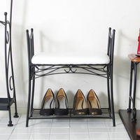 宮武製作所（MIYATAKE） DELSOL デル・ソル エントランスチェア ブラック 幅490×奥行き240×高さ550mm 1台（直送品）